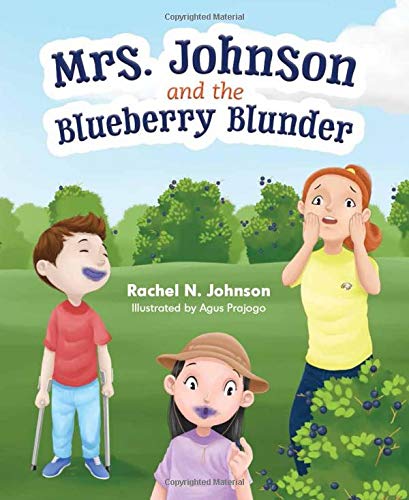Cover of Mrs. Johnson and the Blueberry Blunder children's book.