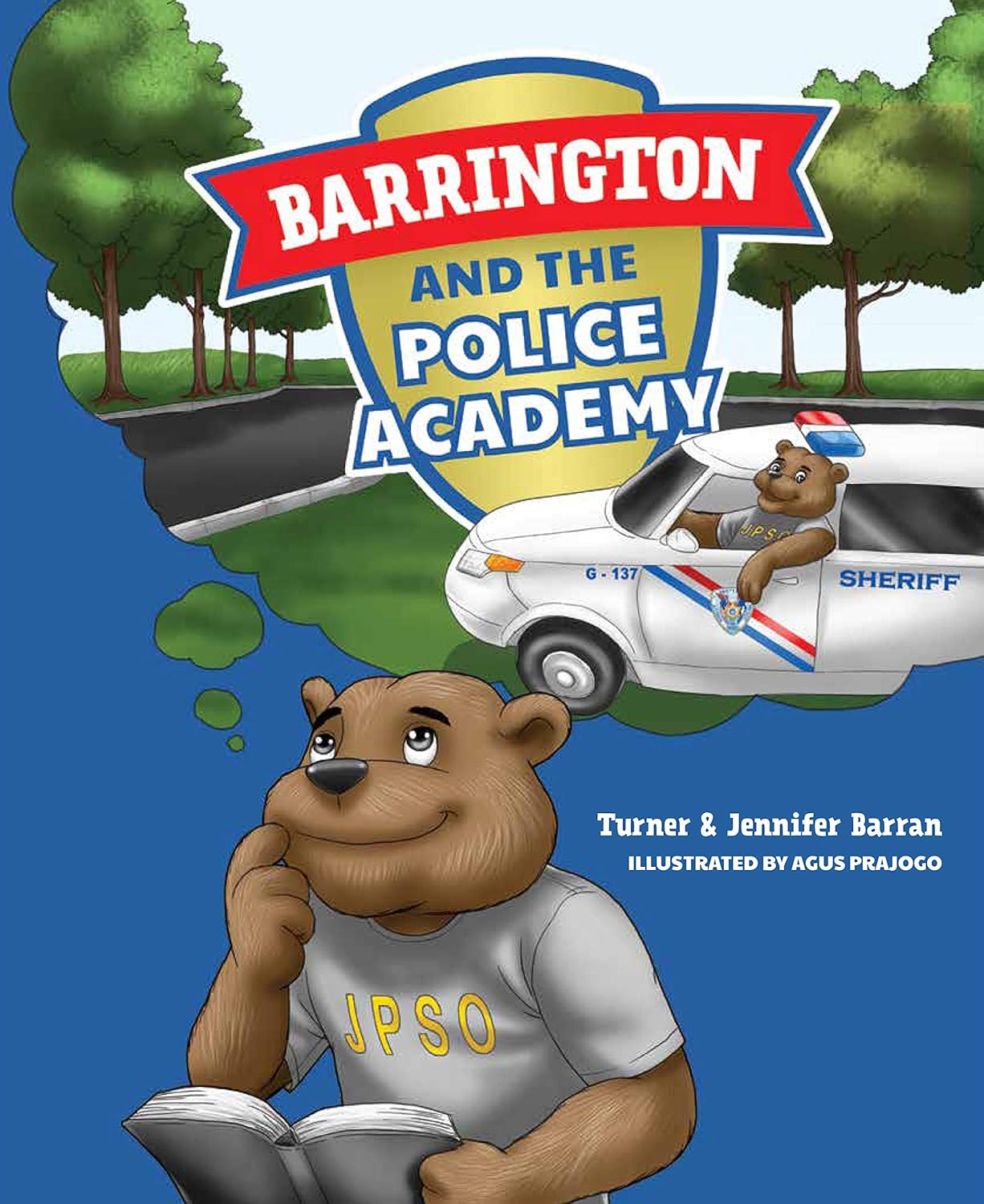 Cover of Barrington and the Police Academy children's book.