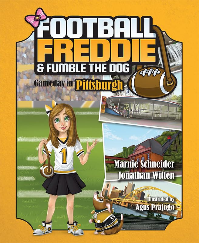 Cover of Football Freddie and Fumble the Dog in Pittsburgh children's book.