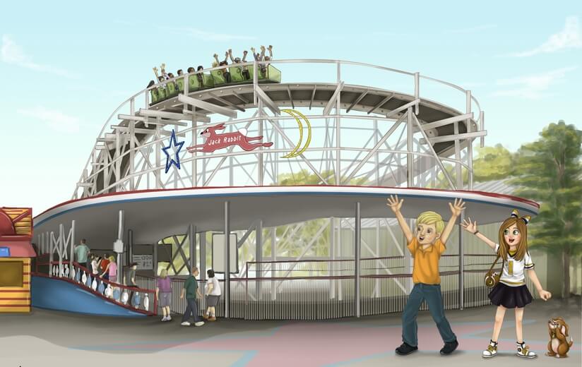 Freddie and a friend at the entrance of the Jack Rabbit in Pittsburgh.