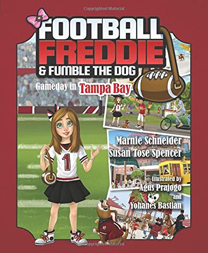 Cover of Football Freddie and Fumble the Dog in Tampa Bay children's book.
