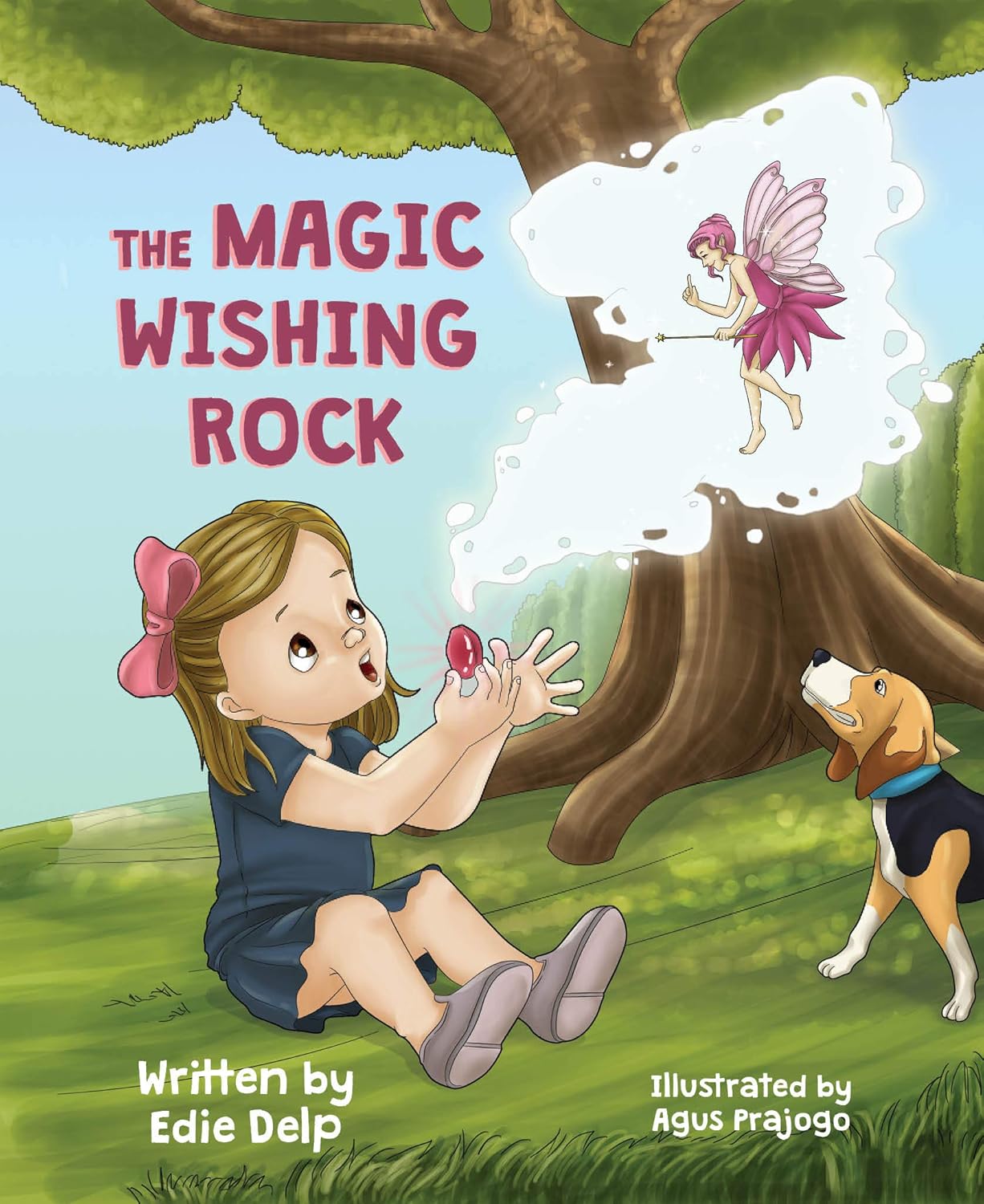 Cover of The Magic Wishing Rock children's book.