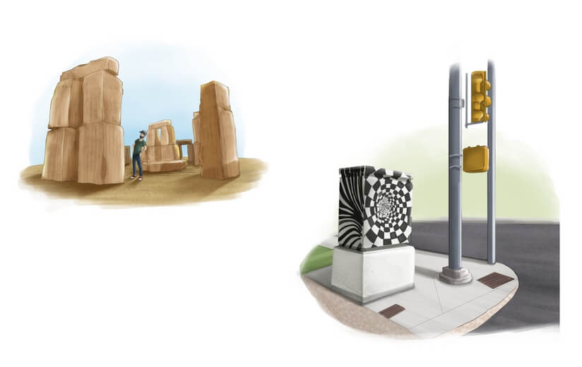 Stonehenge replica in Odessa, Texas.