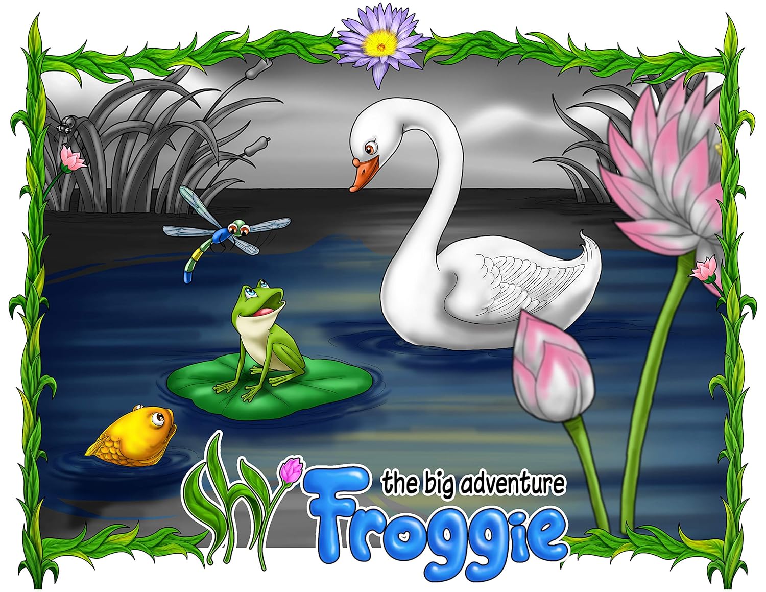 Cover of Shy Froggie children's book.