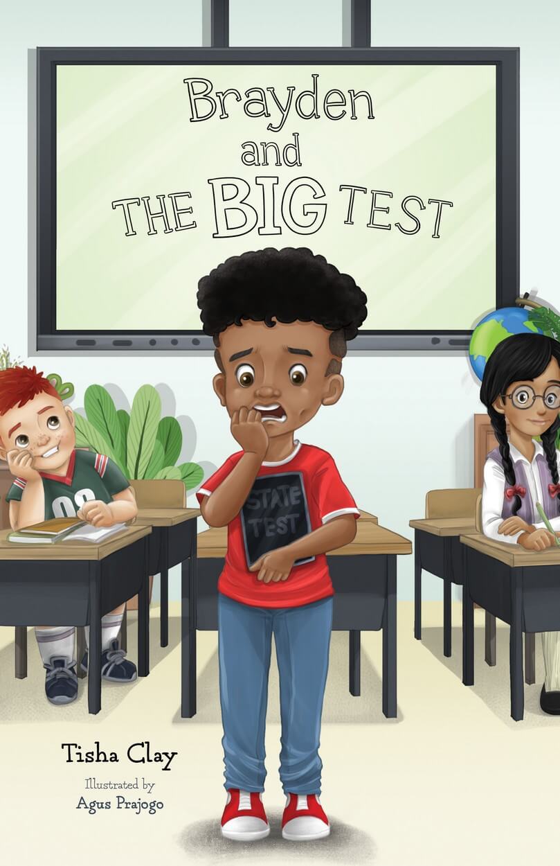 Cover of Brayden and The Big Test children's book.