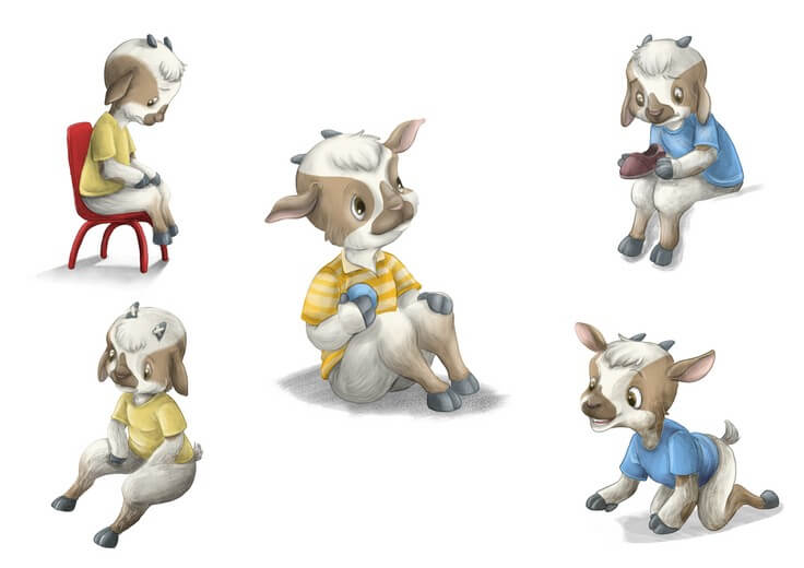 Henry’s character sheet was created to help maintain consistent appearance and personality across the various emotional moments throughout the story.