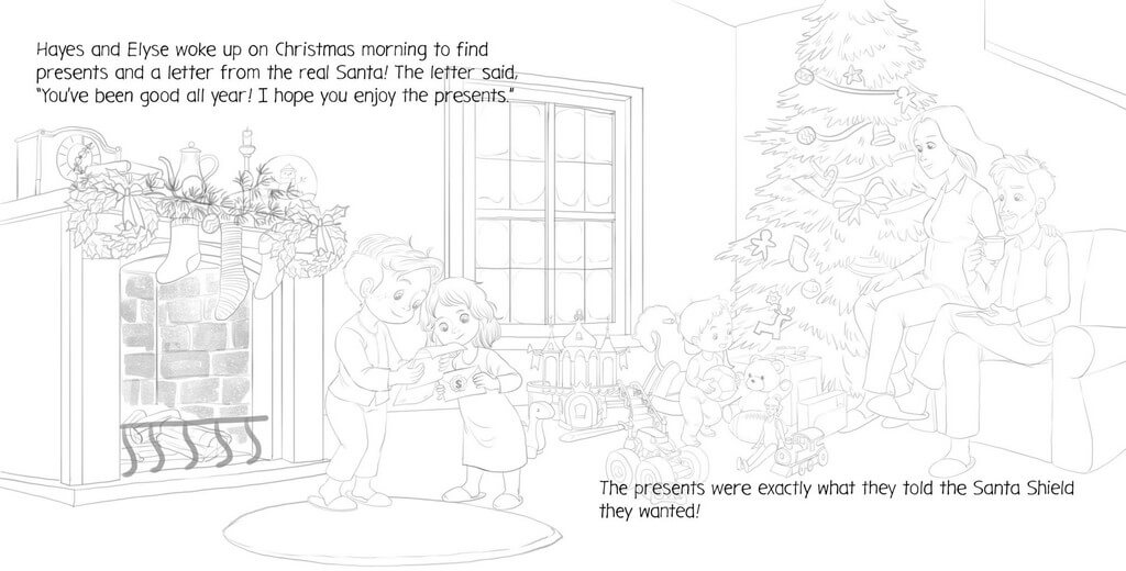 Even in complex scenes, ample space must be reserved for text to ensure comfortable reading for young readers.