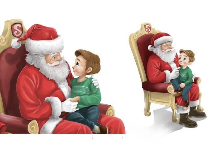 Hayes and North Pole Santa were two of the main protagonists I designed as part of the proposal submitted to the author.