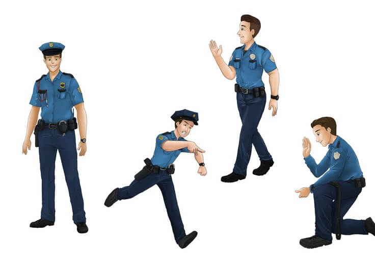 Lou's character sheet serves as a reference that kept him recognizable throughout the book.
