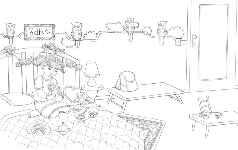 Clean line art folds in the author's feedback and perspective corrections, then goes back for a second approval before color begins.