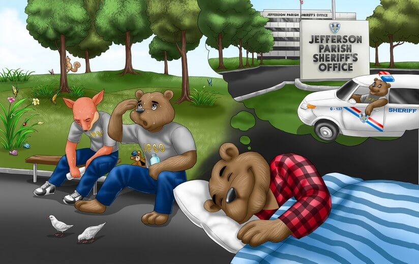 Final colored spread completed to the author-approved palette, ready for layout and print.