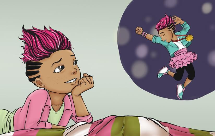Final colored spread completed to the author-approved palette, ready for layout and print.
