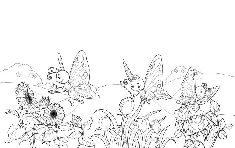 Clean line art incorporating the author's feedback, submitted for a second approval before color begins.