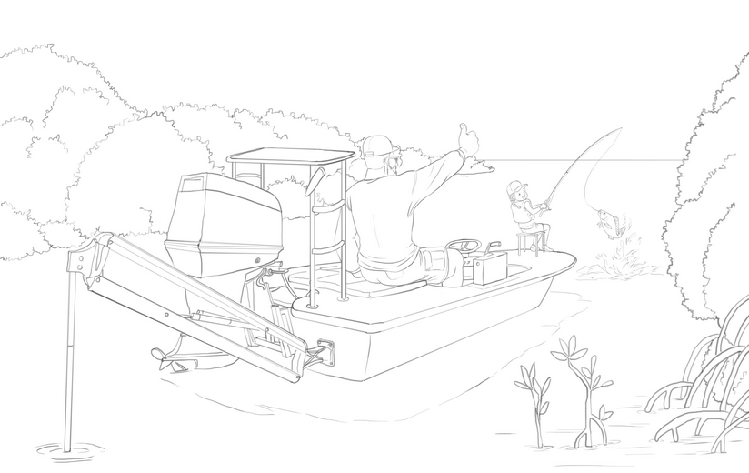 Clean line art incorporating the author's feedback, submitted for a second approval before color begins.