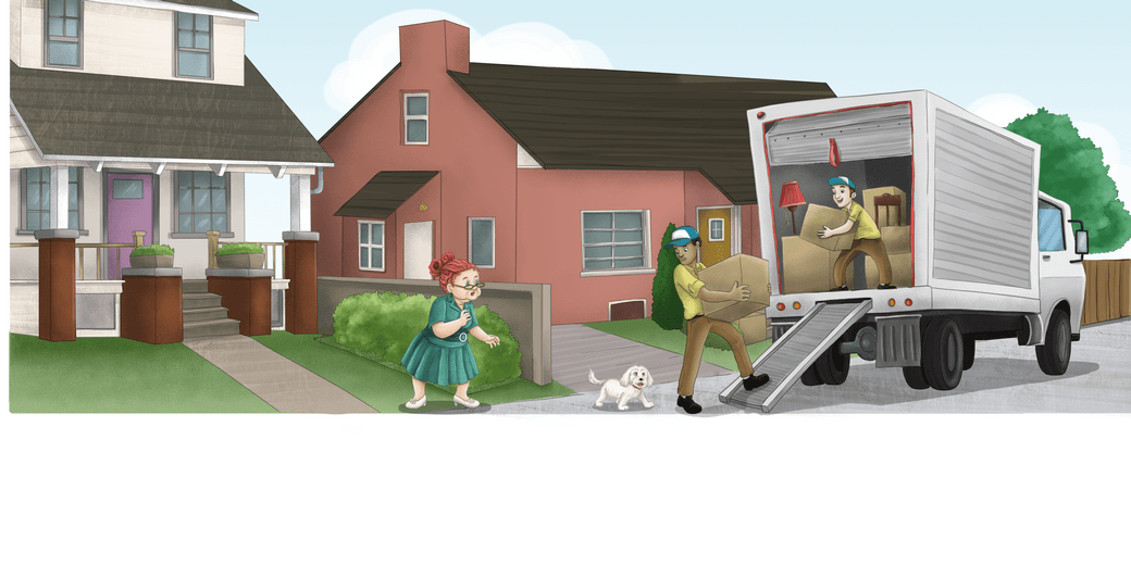 Final colored spread with character expressions, palette, and layout confirmed, ready for print.