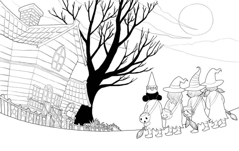 Clean line art incorporating the author's feedback, submitted for a second approval before color begins.