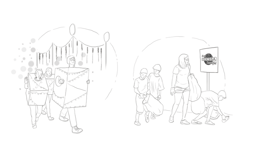 Clean line art for the K and L spread, incorporating the author's feedback, submitted for a second approval before color begins.