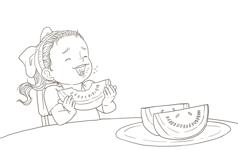 Clean line art incorporating the author's feedback, submitted for a second approval before color begins.
