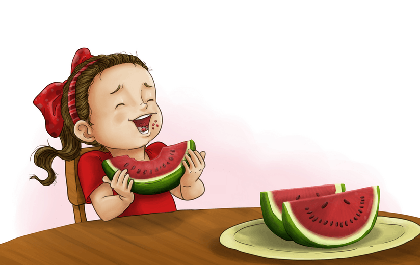 Final colored spread completed to the author-approved palette, ready for layout and print.